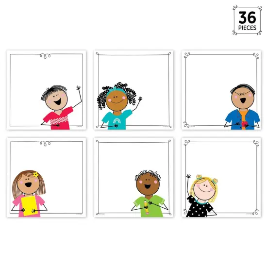 Stick Kids 6" Designer Cut-Outs, Pack of 36 {1}