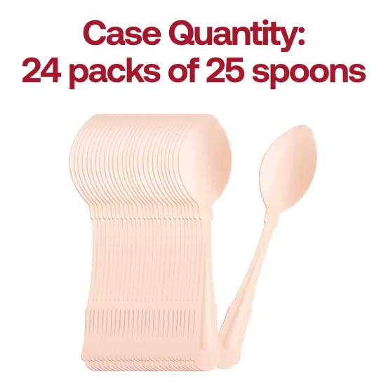 Silhouette Birch Wood Eco Friendly Disposable Dinner Spoons (600 Spoons) {5}