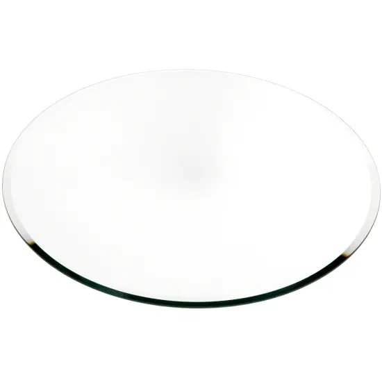 Plymor 16" Round, 5mm Thick Beveled Glass Mirror Circle {1}