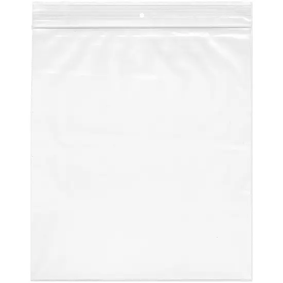 Plymor 9" x 12", 2 Mil with Hang-Hole Zipper Reclosable Plastic Bags {1}