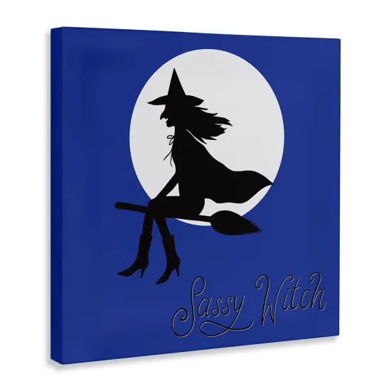 Stupell Industries Sassy Witch & Full Moon Canvas Design by Sazerelli Designs {3}