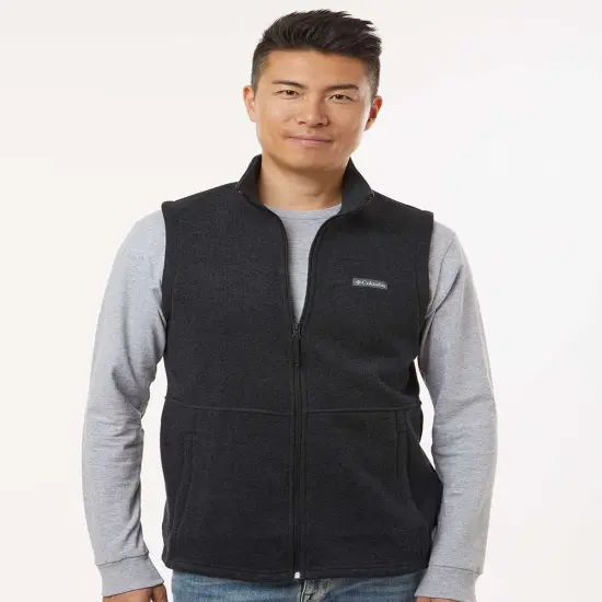 Columbia&reg; Alto Pass Fleece Vest Dark Mount Htr {3}