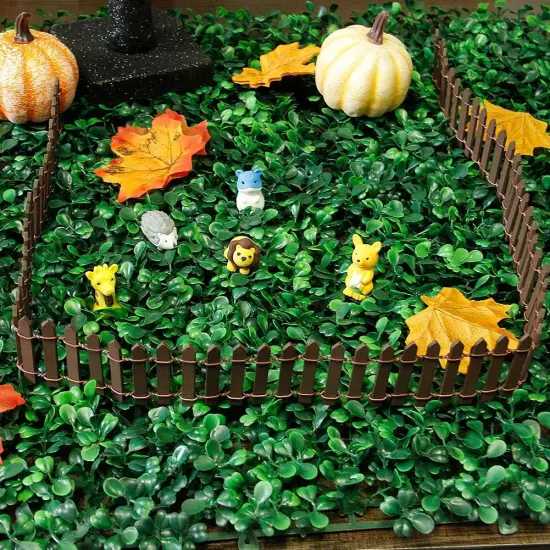 Miniature Fairy Garden Fence, DIY Wood Picket Fence Mini Ornament for Dollhouse {3}