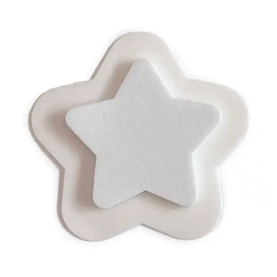We R Button Press Puffy Sticker Refill-Star, Makes 15 {5}