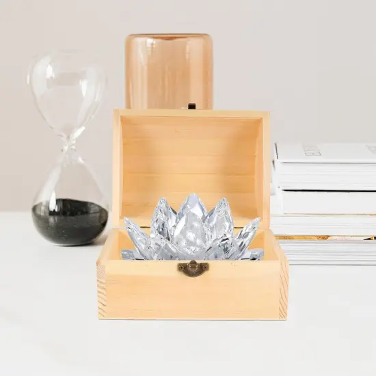 Unfinished Wooden Box with Hinged Lid - Unpainted Jewelry Box & Treasure Chest for Art & Jewelry Storage {2}