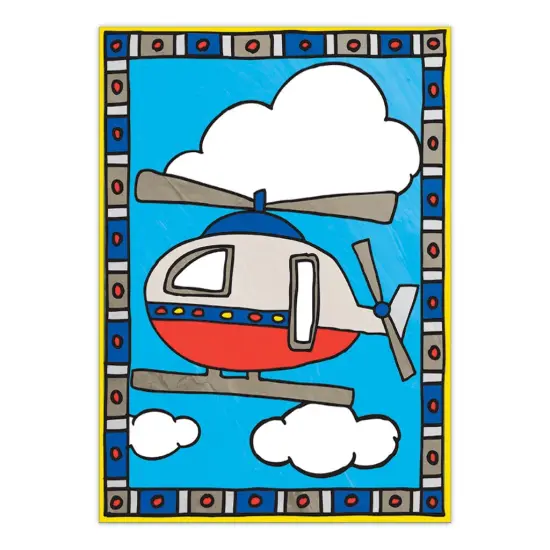 MFP205 | Painting by numbers&trade; Children's 12pc 8.75" x 11.75" Airplane & Helicopter Painting Project 2-Pack {3}