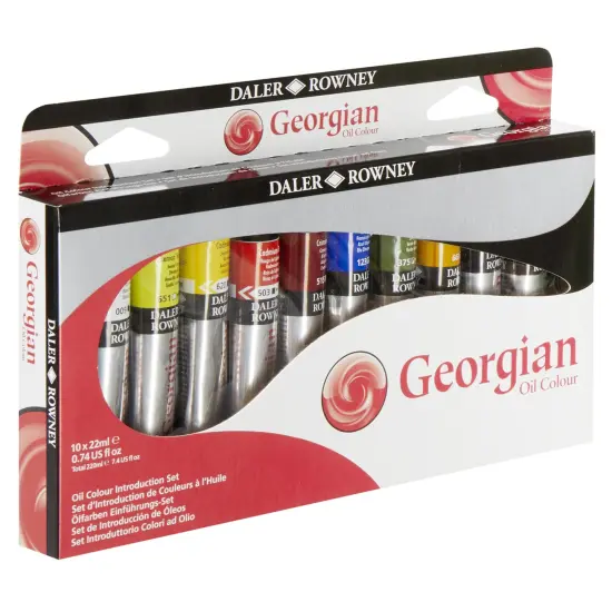 Daler-Rowney Georgian Oil Paint Introduction Set 10/Pkg-Assorted Colors {3}