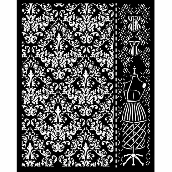 Stamperia Stencil 7.87"X9.84"-Brocante Antiques Mannequin {1}