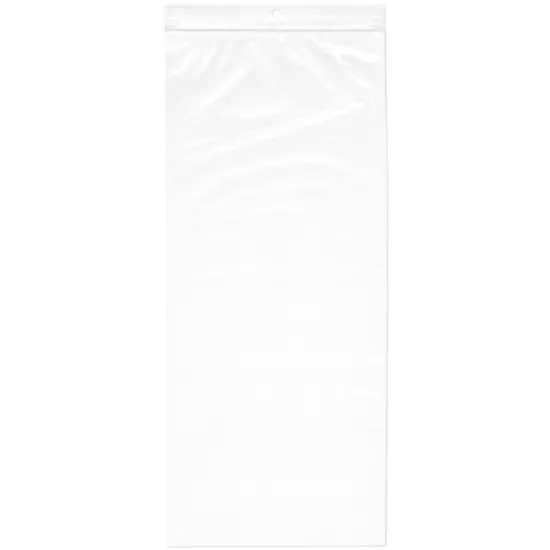 Plymor 6" x 14", 2 Mil with Hang-Hole Zipper Reclosable Plastic Bags {1}