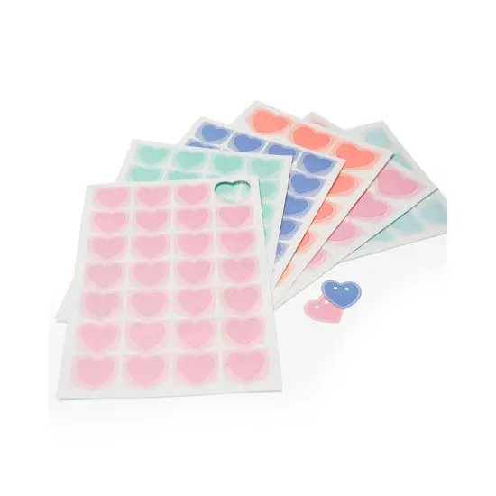 Blue Heart Shape Tags 1.56" x 1.75" {5}