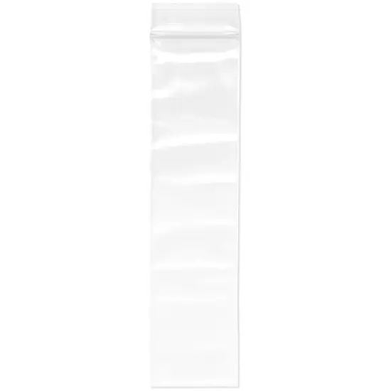 Plymor 2" x 8", 4 Mil Heavy Duty Zipper Reclosable Plastic Bags {1}