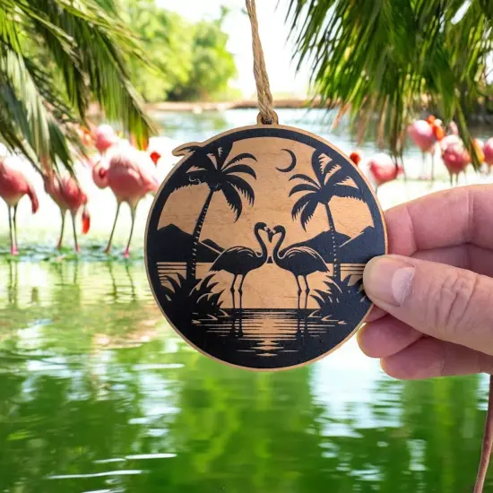 Ornament - Flamingo BLACK {6}