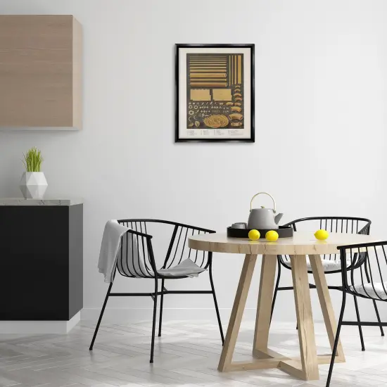 Stupell Industries Various Pasta Shapes Vintage Floating Frame Design by Phillipa Katz {8}