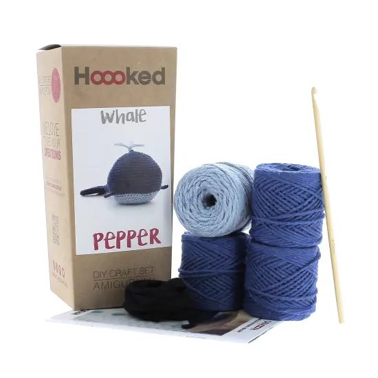 DIY Crochet Kit by Hoooked Whale Pepper - Ultramarine PAK137 {2}
