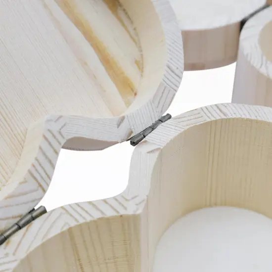 Heart-Shaped Unfinished Wooden Box Natural Pine Wood DIY Craft Wooden Boxes with Lid for Storage Crafts {4}