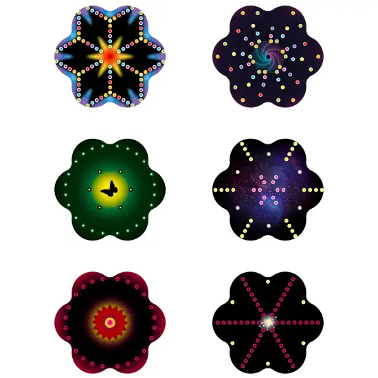 Quercetti: Play Creativo - String Art Mandala - Interactive Craft Set, Draw Designs w/ Threads & Pegs, Creative Skill Learning Art Activity, Kids 5+ {5}