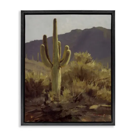 Stupell Industries Bold Cactus Mountain Overlook Floating Frame Design by Paco Young {1}