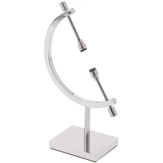 Bard's Chrome Sphere Holder Caliper Stand, 5.25" H x 3" W x 1.5" D (For 0.4375" to 2.375" Items) {1}