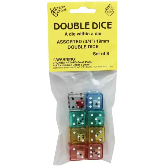 Double Dice Set, Pack of 8 {1}