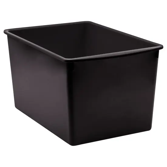 Black Plastic Multi-Purpose Bin {1}