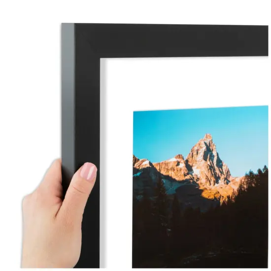 ArtToFrames Collage Photo Picture Frame with 3 - 5x7 inch Openings, Framed in Black with Over 62 Mat Color Options and Plexi Glass (CSM-3926-138) {2}