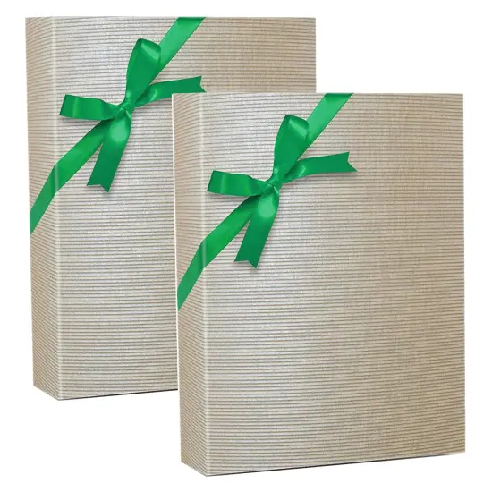 Ice Kraft Embossed Metallic Wrapping Paper 30" x 417" Roll {4}