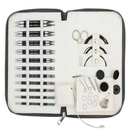 KnitPro-Karbonz Regal Interchangeable Knitting Needle Set 5"-Set Of Eleven {1}