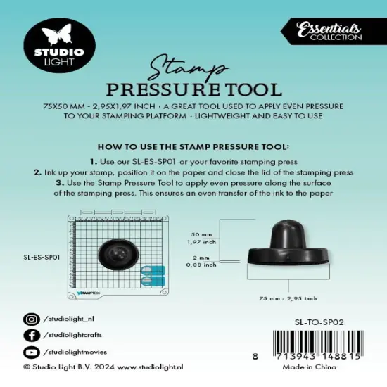 Studio Light Stamp Pressure Tool-Nr. 02, Black {2}