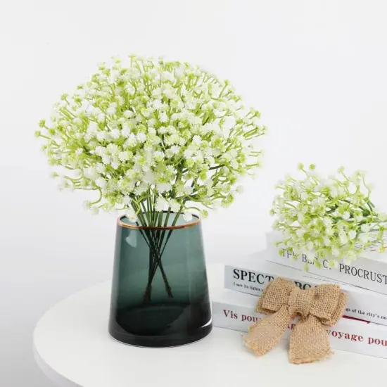120 PCS Babys Breath Artificial Flowers,Artificial Baby Breath Gypsophila Flowers Bulk,White Flowers Real Touch Gypsophila Floral in Bulk,Home Wedding Garden Decor (120-Pcs) {4}