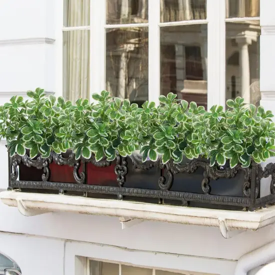 Artificial Shrubs Artificial Shrubs Real Touch Artificial Greenery Fake Plants Silk Schefflera Bushes Indoor Outdoor Garden Front Proch Office Home Table Centerpieces Wall Hanging Decor 2pcs {5}