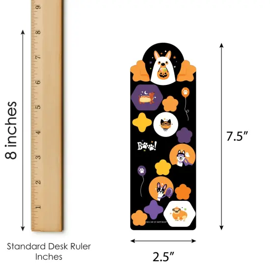 Big Dot of Happiness Halloween Pets - Cats and Dogs Party Favor Kids Stickers - Birthday Goodie Bag Filler - 16 Sheets - 256 Stickers {6}