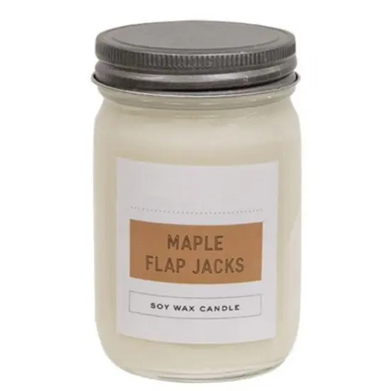 Maple Flap Jack Jar Candle with Sweet Maple Syrup Scent and Long Burn Time {1}