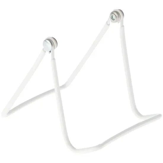 Gibson Holders 1A Adjustable White Wire Display Easel, 3.25" W x 3.75" D x 3.625" H {1}
