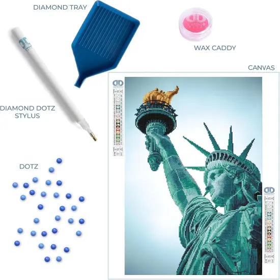 Statue of Liberty Diamond Painting Kits for Adults - Diamond Art Kits a Relaxing Creative Craft Kit {3}