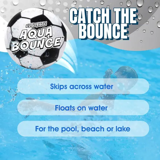 Ultimate Larger 3” Size Skip Balls (Soccer) Beach Pool Toys for Kids Ages 3-14 Years Old Boys Girls Summer Gifts for Teens Family Fun Water Games Adult Men Women Best Birthday Present {5}