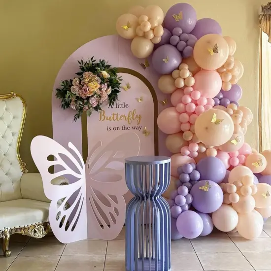 52 PCS 12 Inch Metallic Chrome Pink and Purple {4}