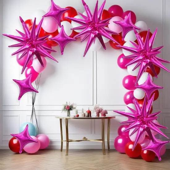 Star Balloons Kit (Hot Pink) {3}