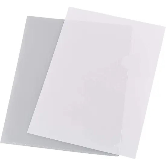 Paper Junkie 24-Pack Clear Project Protector Plastic Folders for Letter Size Documents, 11.4 x 8.9 Inches {5}