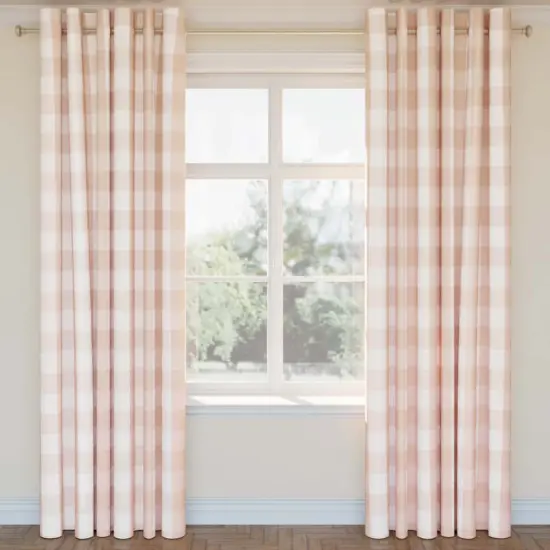 Upholstery Fabric - Coral & Peach,Pink Check & Houndstooth,Plaid Upholstery Fabric 54 Inches" {2}