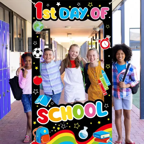 First Day of School Decorations Welcome School Photo Booth Props {5}