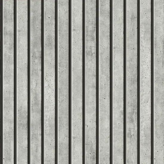 Transform Concrete Slats Grey Peel & Stick Wallpaper {2}