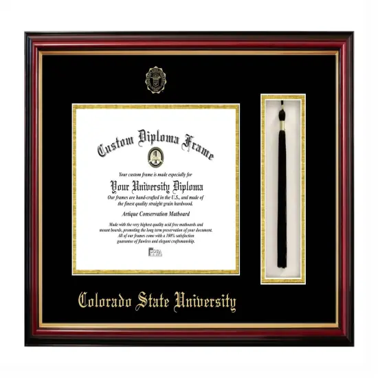 Colorado State University 11w x 8.5h Tassel Box and Diploma Frame {1}