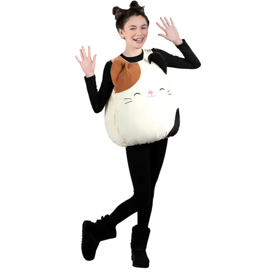 Squishmallows Cam Cat Costume with Plush Character Vest and Cat Ear Headband {1}