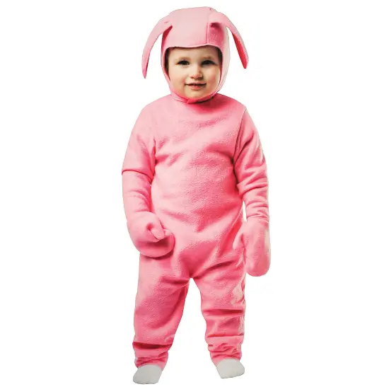 Christmas Story Bunny Toddler Costume One Piece Pink Suit Halloween Outfit {1}