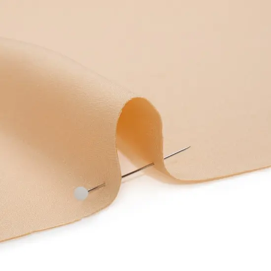 1 Yard Ecru Silk 4-Ply Crepe 44" Wide Premium Solid Fabric for Gowns & Dresses {2}