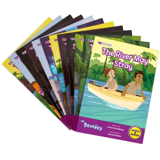 Junior Learning: The Beanies Diversity - Phase 5 - Hi-Lo Decodables, 12 Book Set, Letter Patterns, Week-By-Week Progression, Kids Reading Development {5}