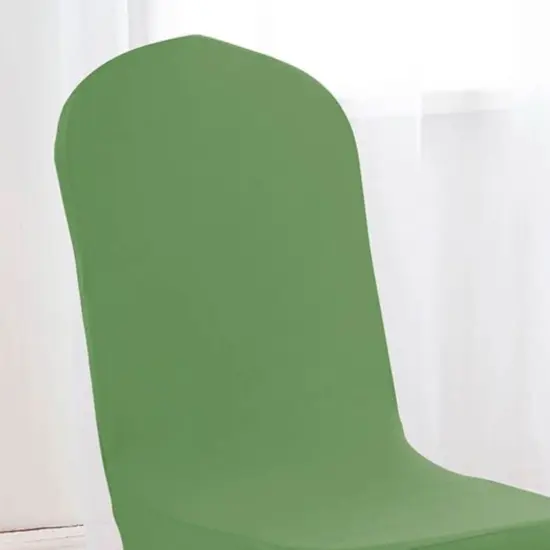 1 Piece Spandex Banquet Chair Cover Clover Green Stretch Wrinkle-Resistant Event Decoration. {5}