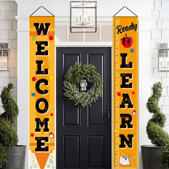 Welcome Back to School Porch Sign Banner {5}