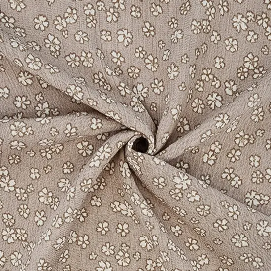 1 Yard Cement Rayon Crinkle Crepon Fabric Lightweight Apparel 50/52 Inch Wide {1}