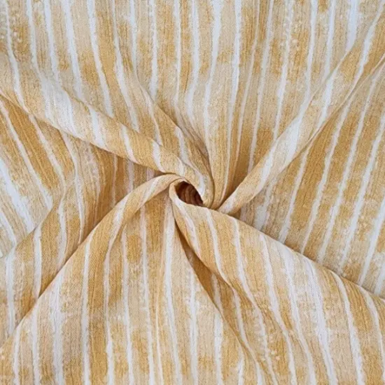 1 Yard Yellow Rayon Crinkle Apparel Fabric Flowy and Lightweight, 50/52" Width {1}